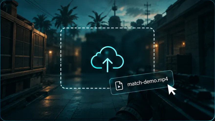 The Nexus upload screen with a match recording being added.